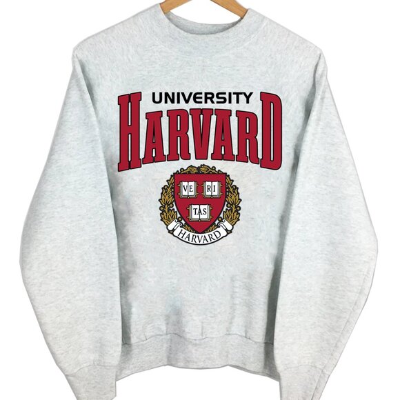 Harvard University Crewneck Sweatshirt Sweater Harvard College Veritas Shirt - Picture 1 of 2